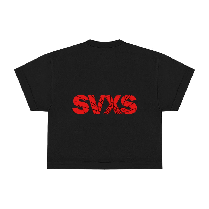 SVXS - Boxy Oversized T-Shirt Hitam Uzi - Cotton Combed 20s