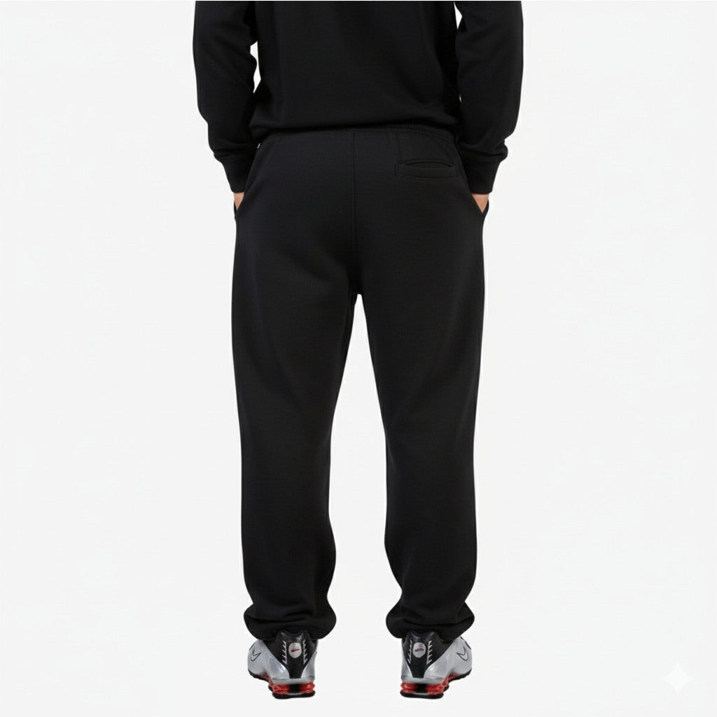 SVXS - Baggy Sweatpants Hitam Pecah Pola - Fleece