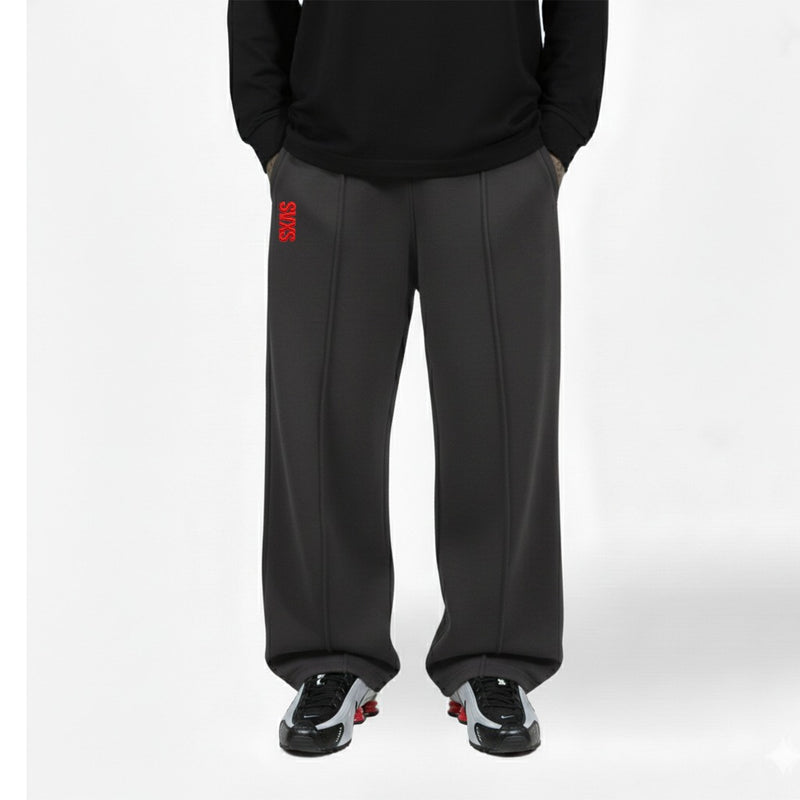 SVXS - Baggy Sweatpants Pecah Pola Abu Tua