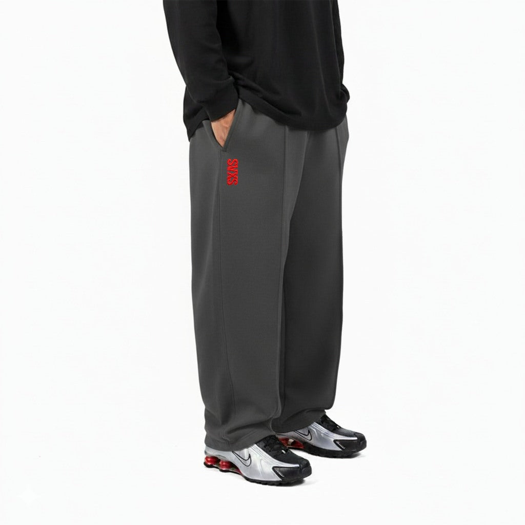 SVXS - Baggy Sweatpants Pecah Pola Abu Tua