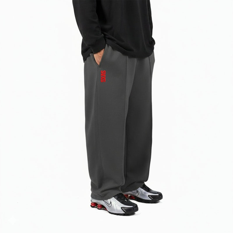 SVXS - Baggy Sweatpants Pecah Pola Abu Tua