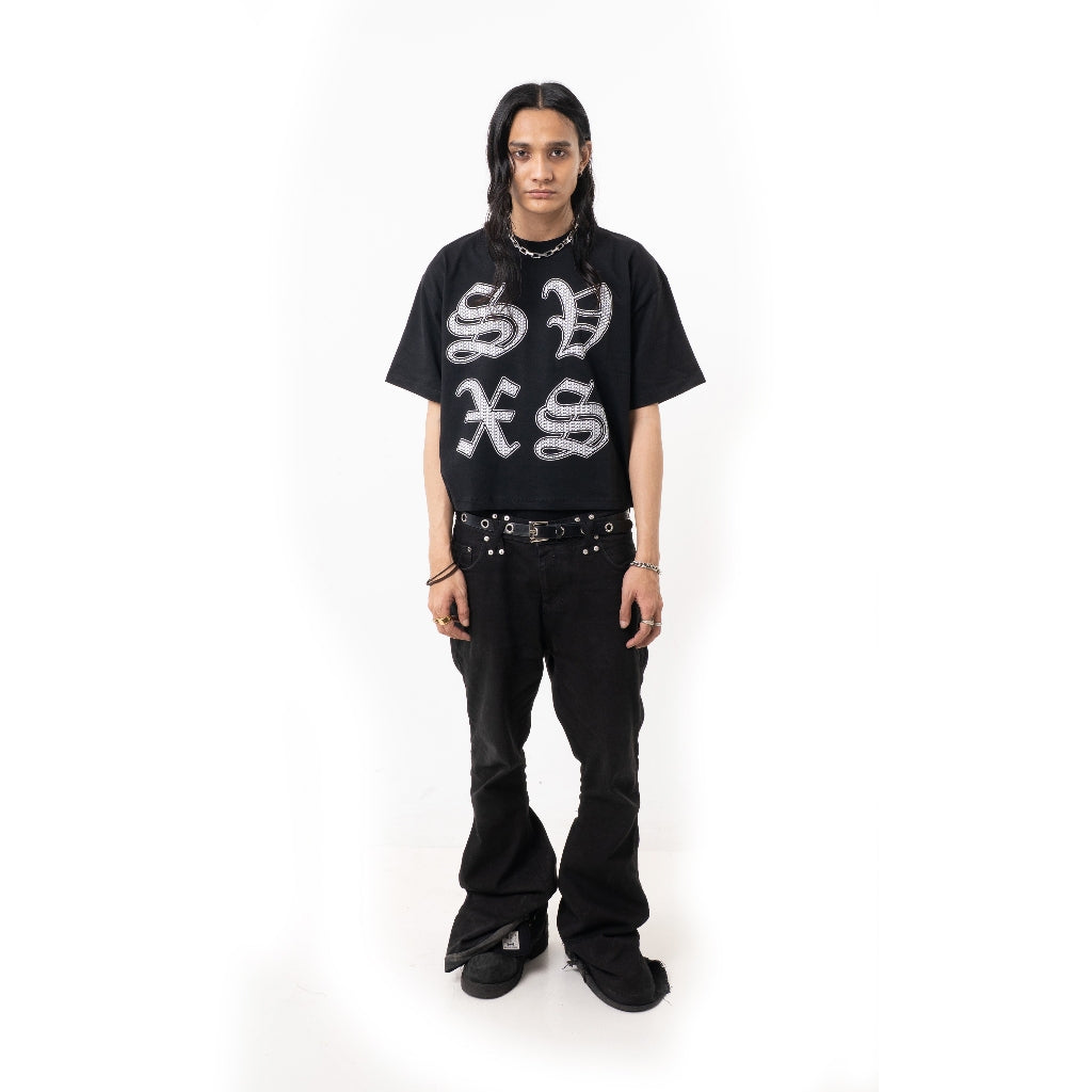 SVXS - Boxy Oversized T-Shirt EG Black